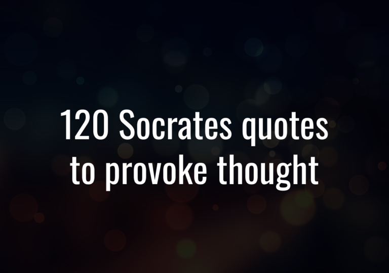 120 Socrates Quotes To Provoke Thought