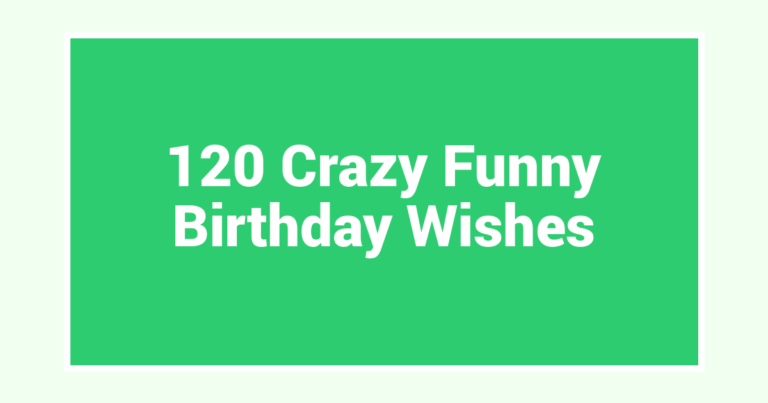 120 Crazy Funny Birthday Wishes