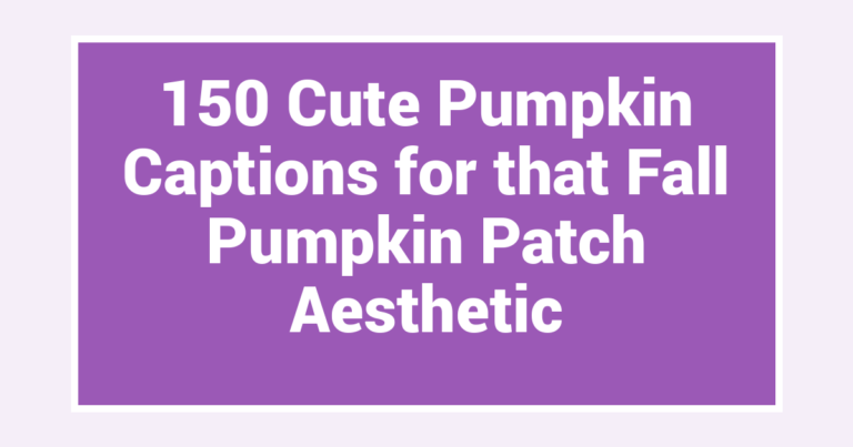 150 Cute Pumpkin Captions for that Fall Pumpkin Patch Aesthetic