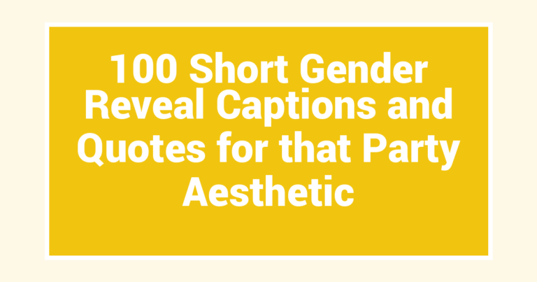 100 Short Gender Reveal Captions and Quotes for that Party Aesthetic