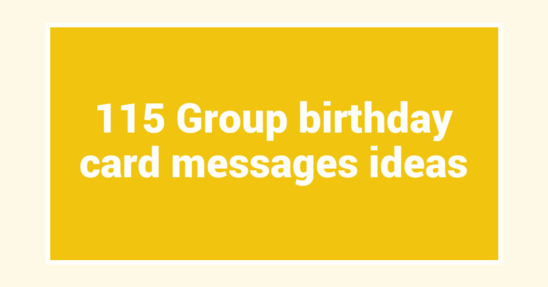 115 Group birthday card messages ideas