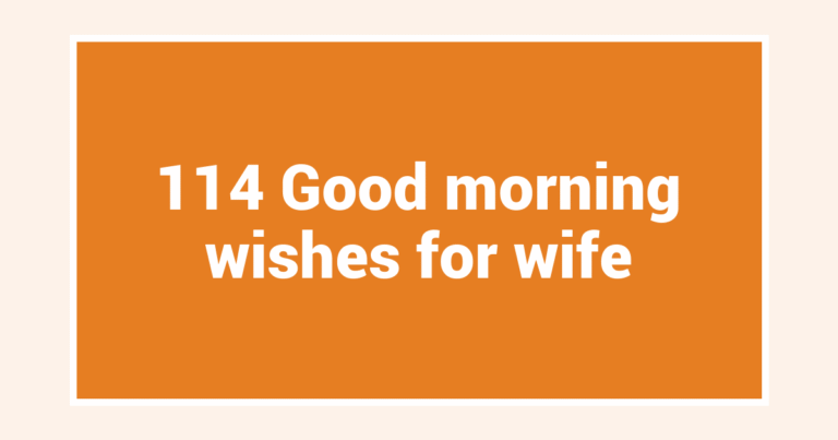 114 Good morning wishes for wife