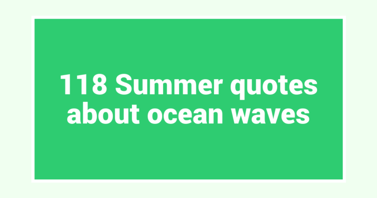 118 Summer quotes about ocean waves