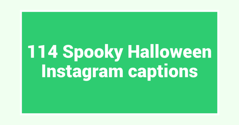 114 Spooky Halloween Instagram captions