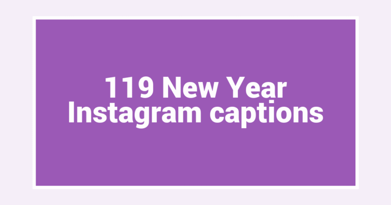 119 New Year Instagram captions