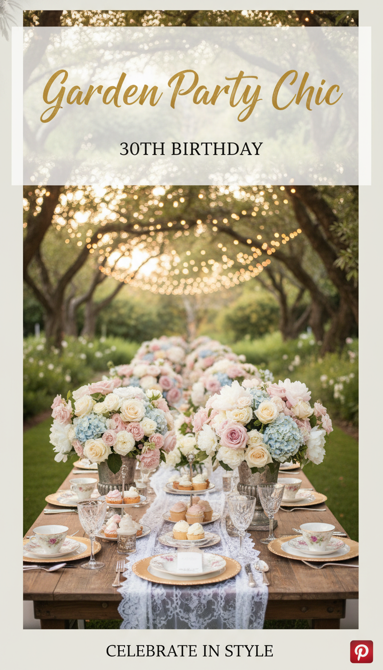 Garden Party Chic: Elegant Blooms