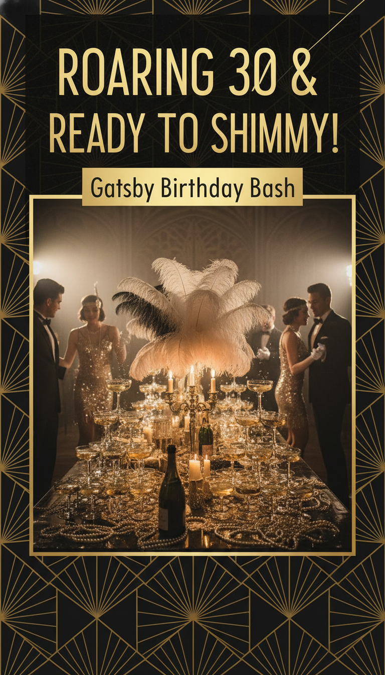 Roaring Twenties Gatsby: Art Deco Opulence