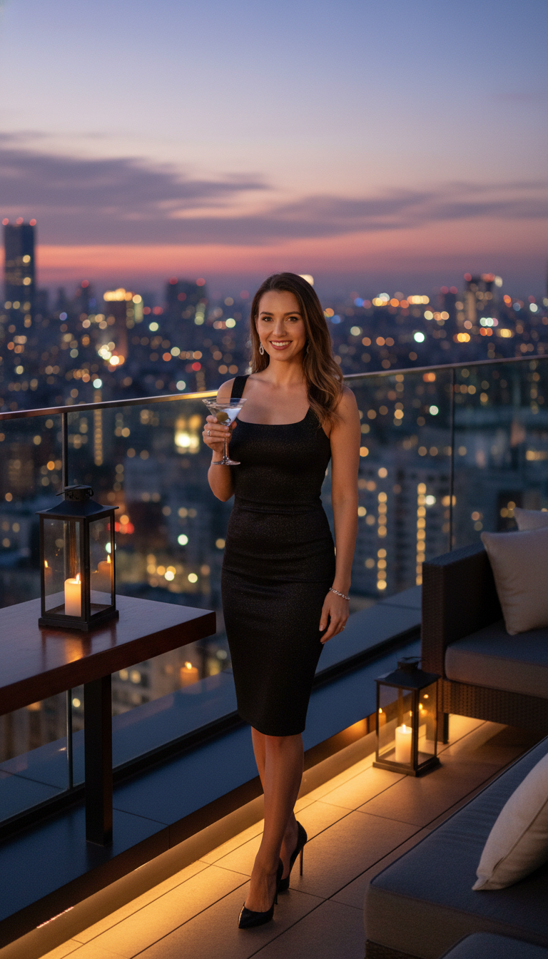 City Rooftop Rendezvous 30th Birthday Skyline