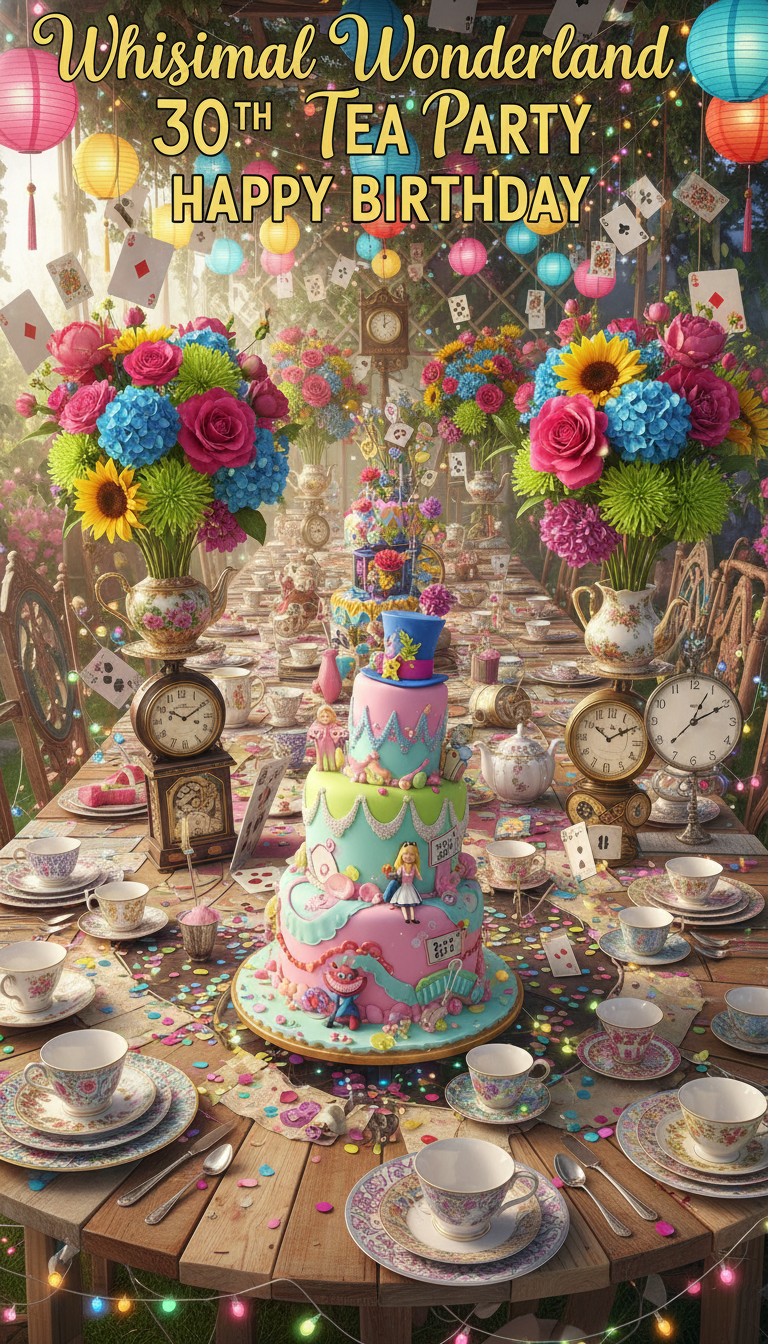 Whimsical Wonderland: A Mad Hatter's Tea Party