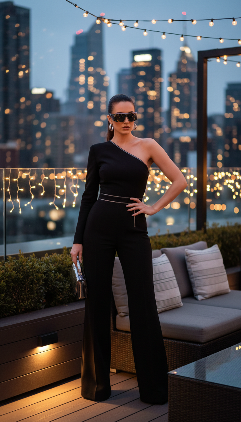 City Chic Rooftop Soiree: Modern & Edgy