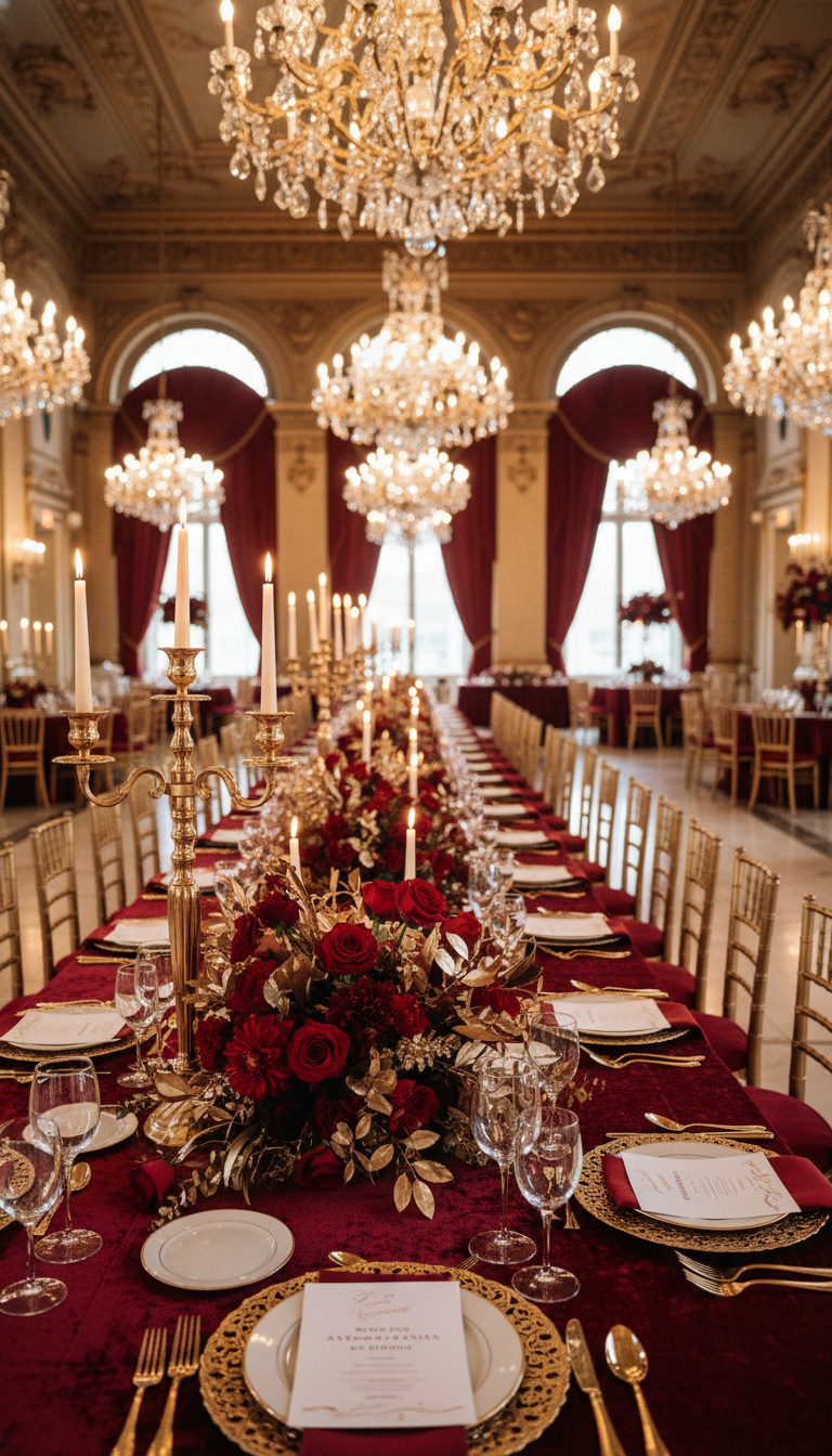 Crimson & Gold: Royal Opulence