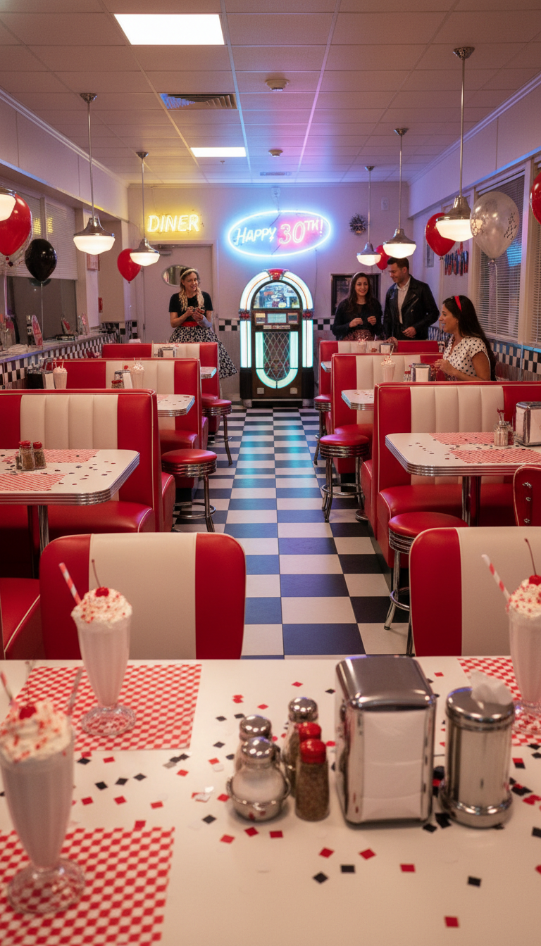 Retro Red Diner: Fifties Fun