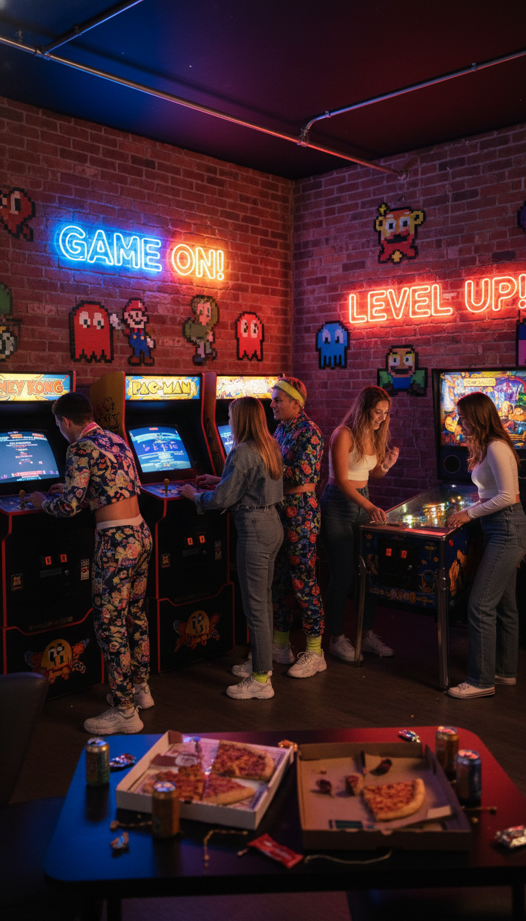 Vintage Arcade Game Night