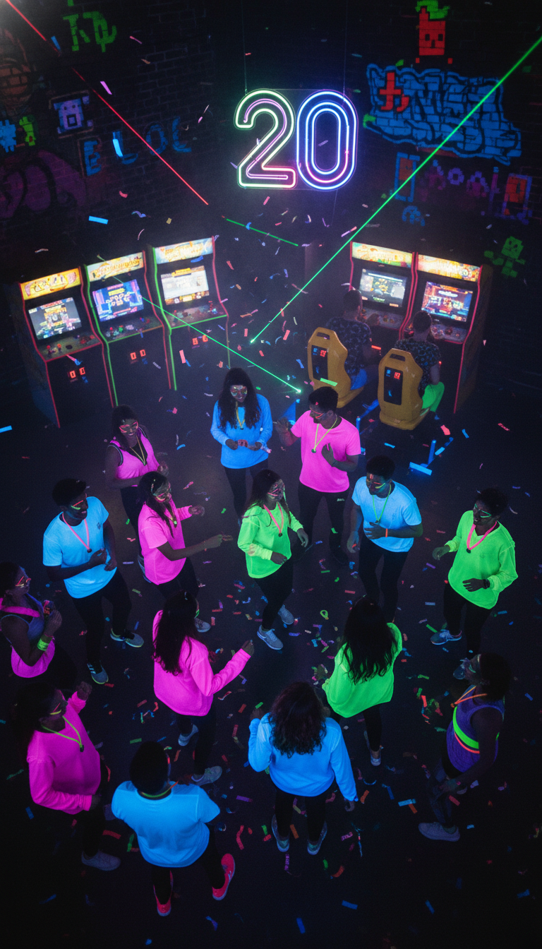 Neon Rave & Retro Arcade