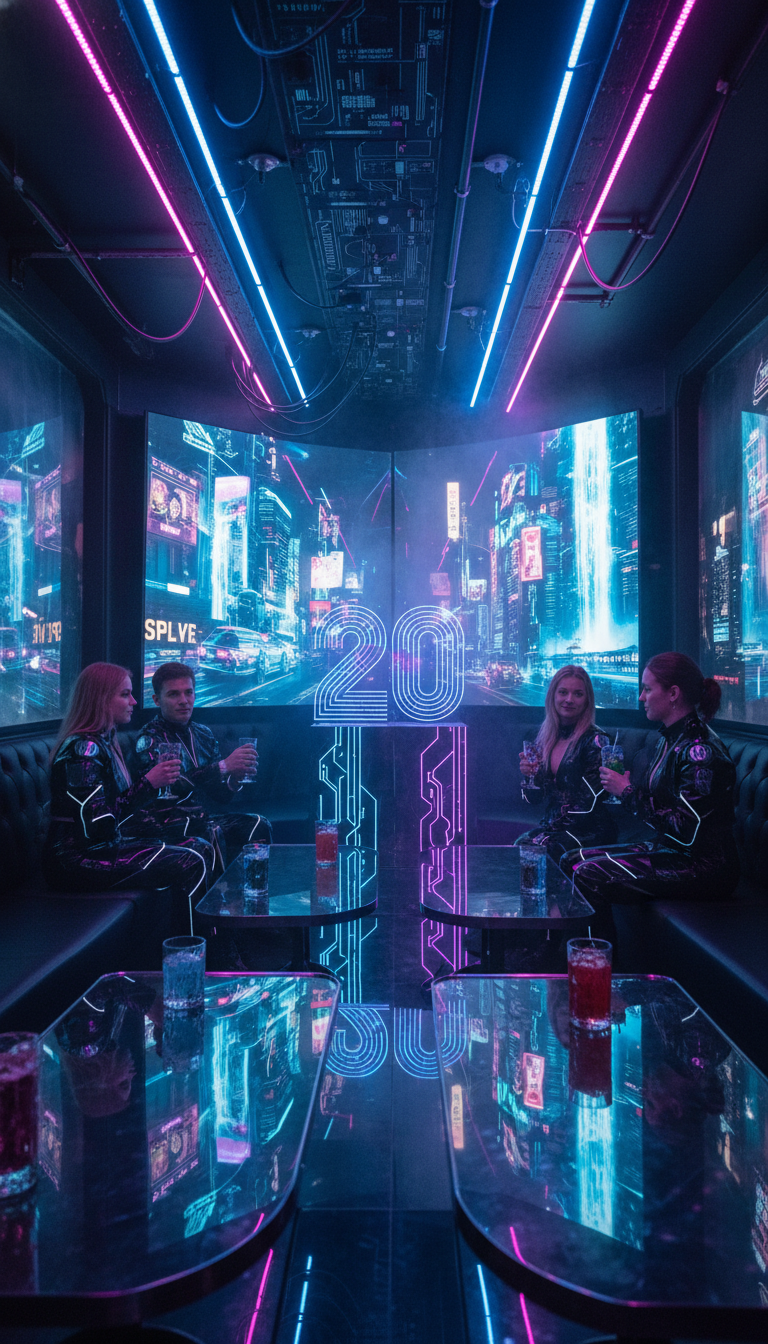 Futuristic Cyberpunk Cityscape