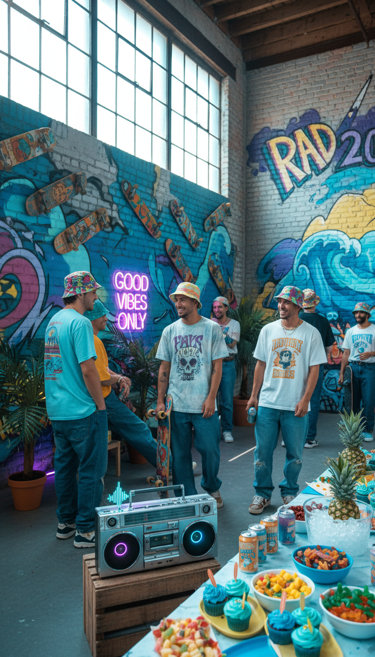 Boards & Beats: Retro Skate/Surf Culture Vibe
