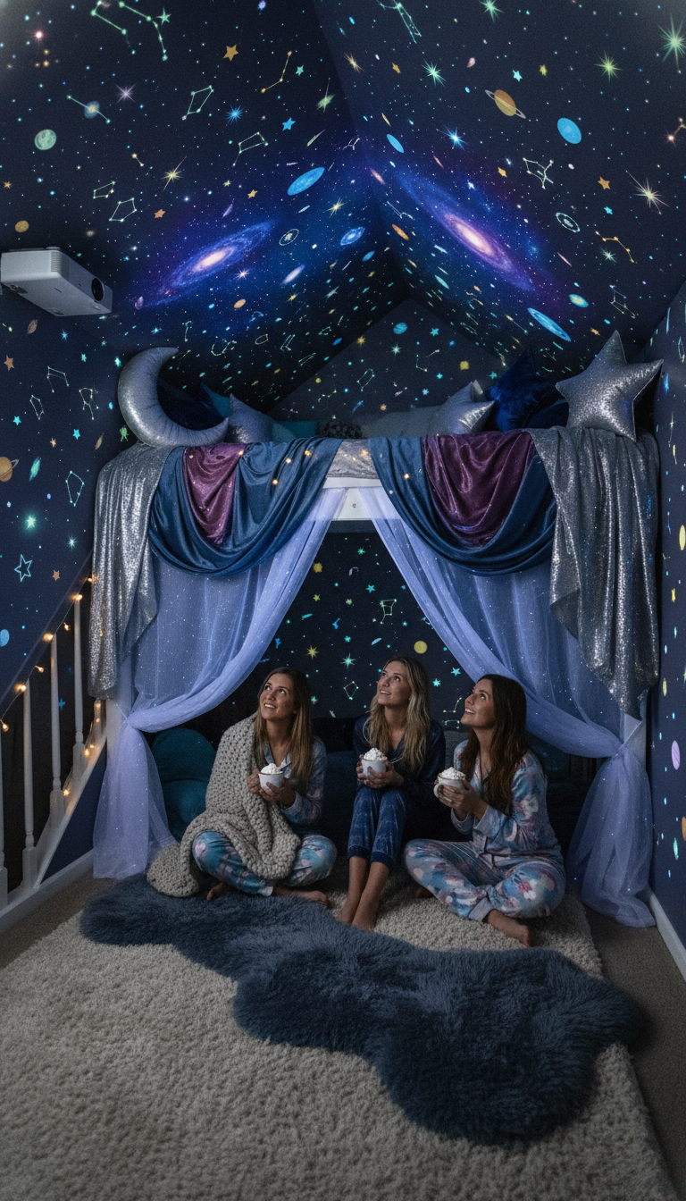 Celestial Slumber: A Starry Night Lofted Getaway