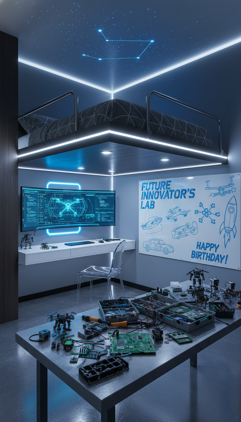 Future Innovator's Lab: A Tech-Inspired Loft Celebration