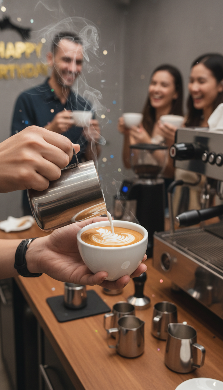 DIY Latte Art Workshop Party