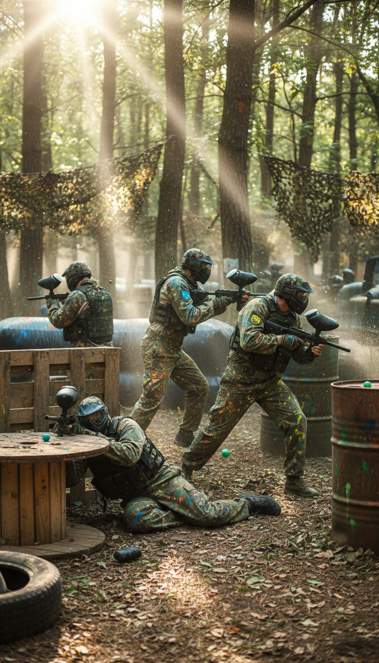 Action-Packed Paintball/Laser Tag Battle