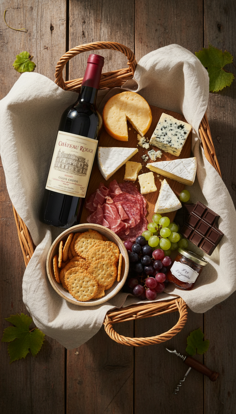 Gourmet Food & Wine Basket