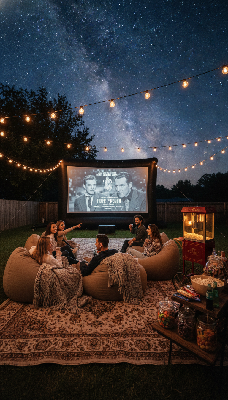 Outdoor Movie Night Under the Stars