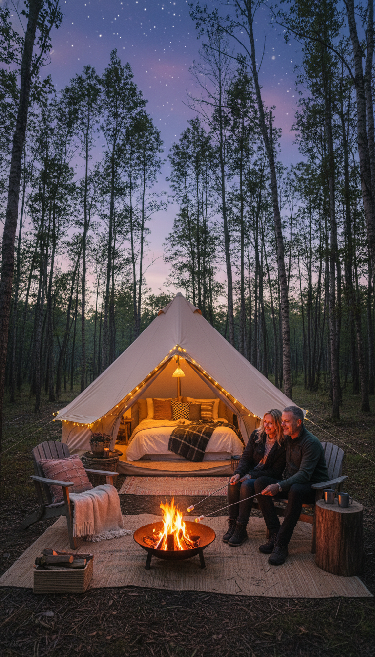 Luxurious Outdoor Glamping Retreat