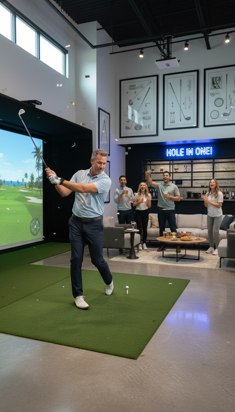 Hole-in-One Golf Getaway or Simulator Fun