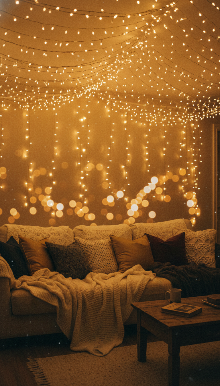 Enchanting Fairy Light Canopy