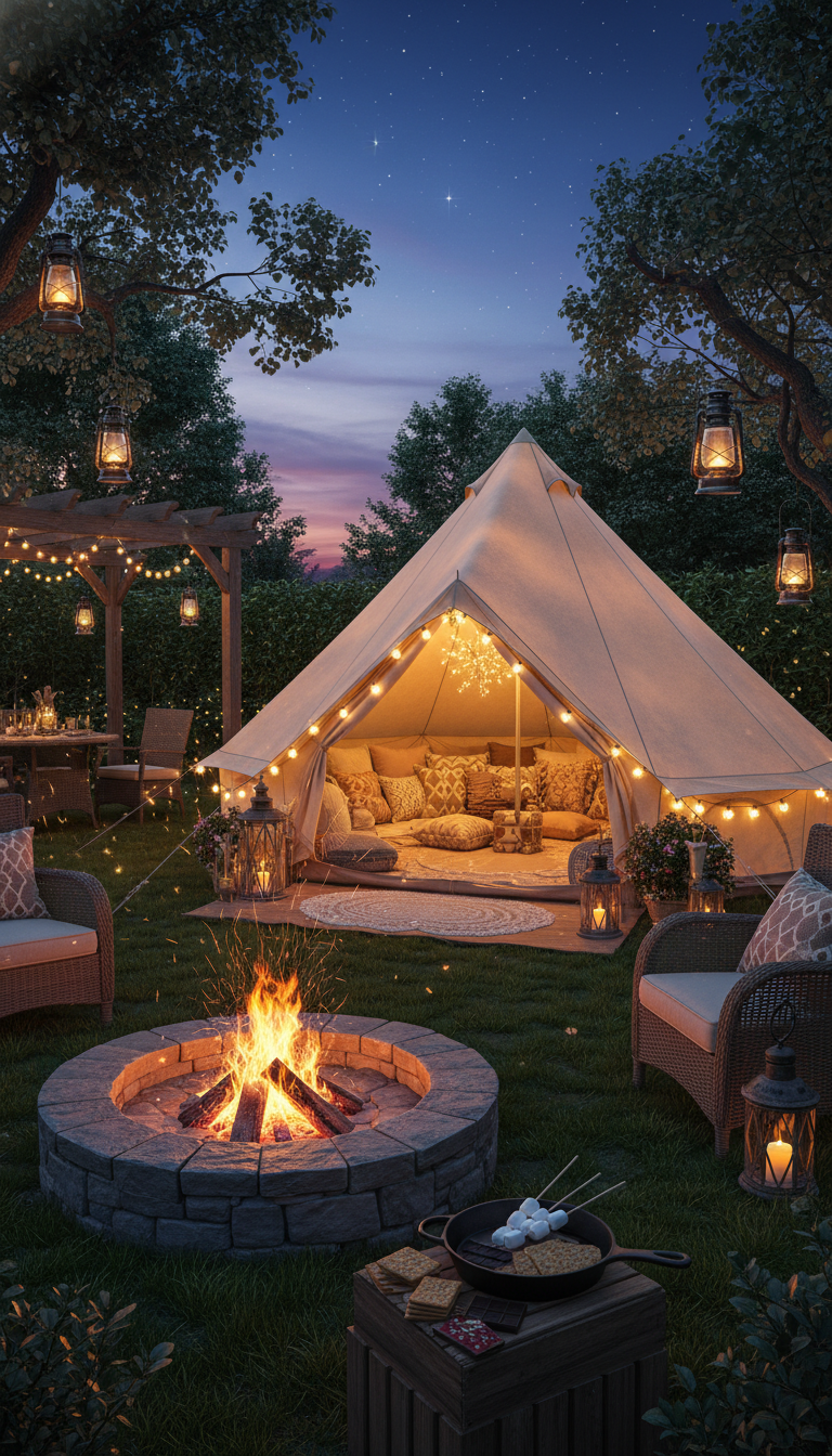Backyard 'Glamping' Experience