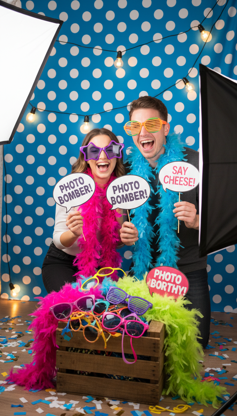 DIY Photo Booth with Fun Props