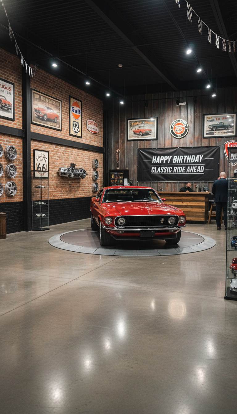 Classic Car Showroom Display