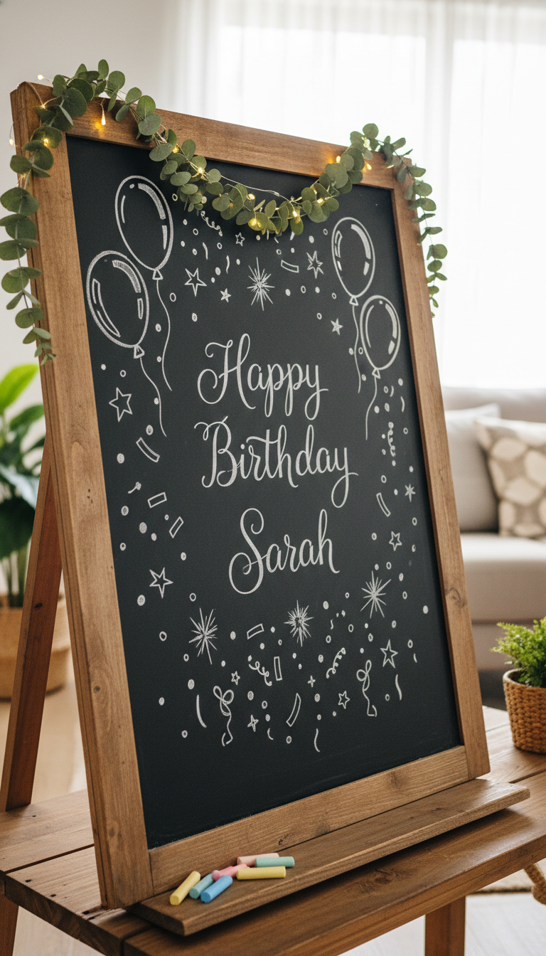 Chalkboard Art & Message Board