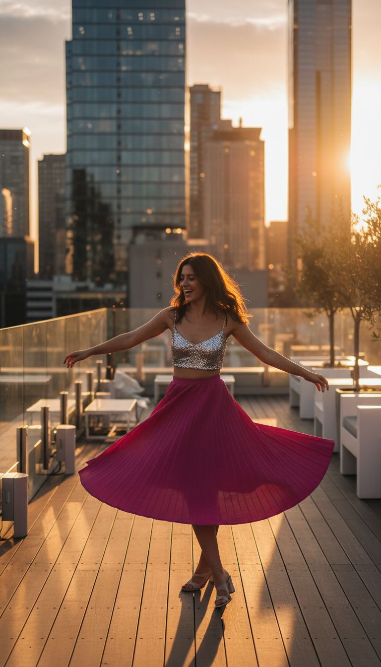 Playful Skirt & Top Duo