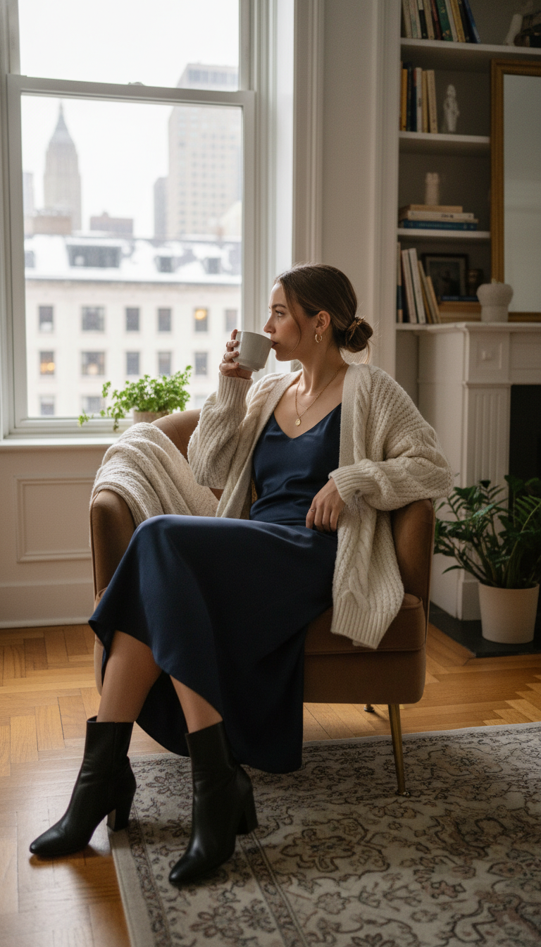 Effortless Satin & Knit