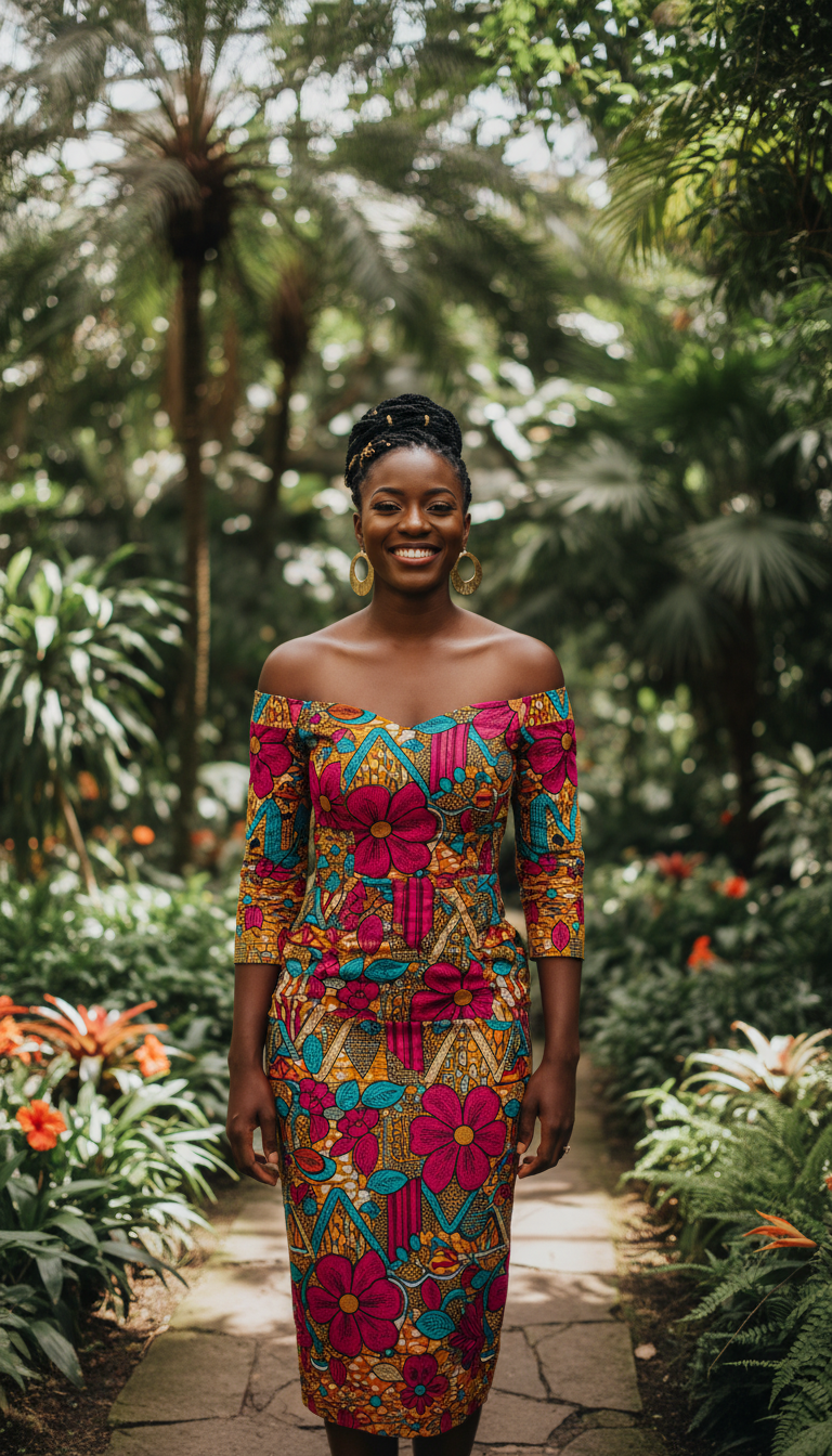 Vibrant Afrocentric Print Dress