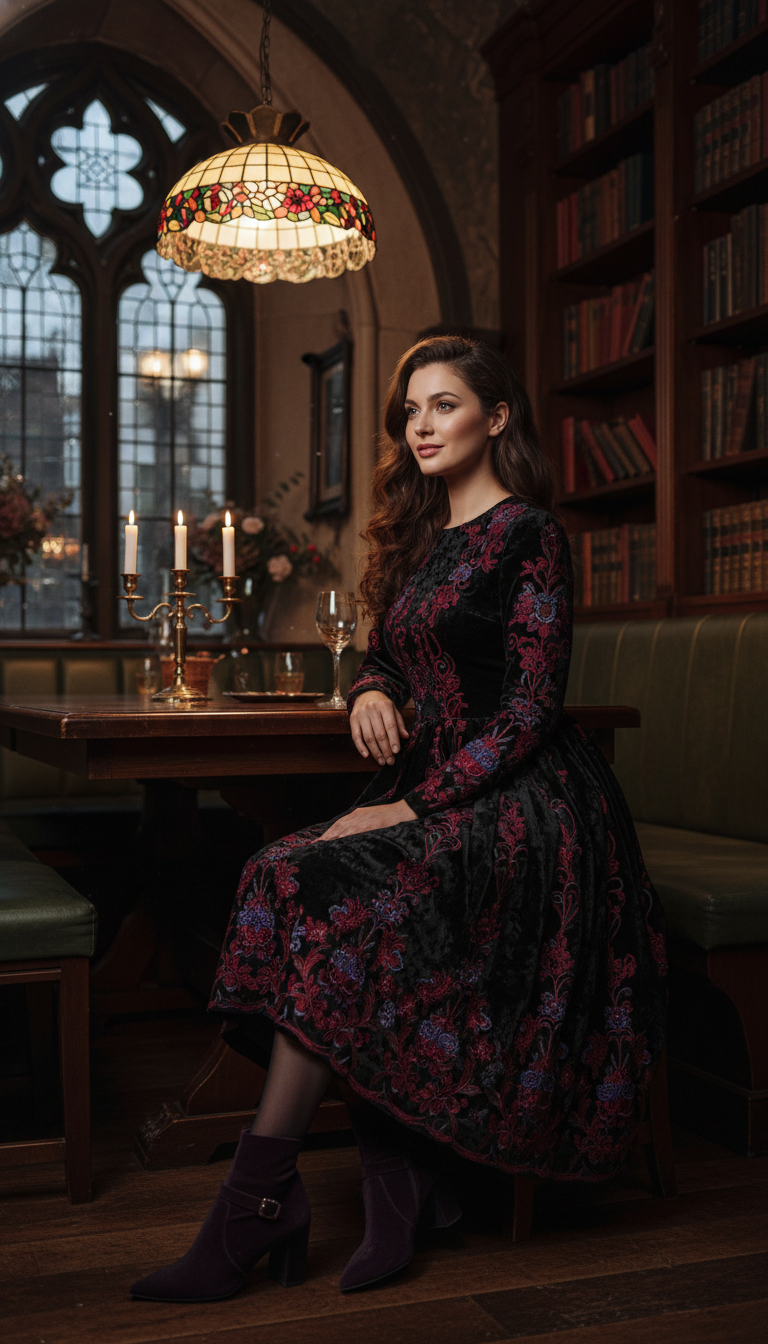 Mystical Dark Floral Charm