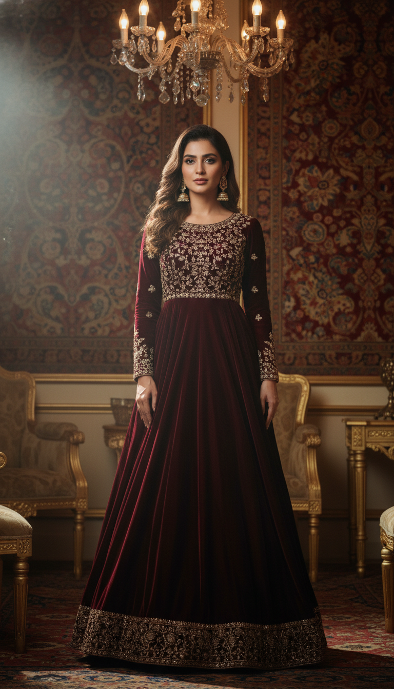 Anarkali Gown: Regal and Flowy