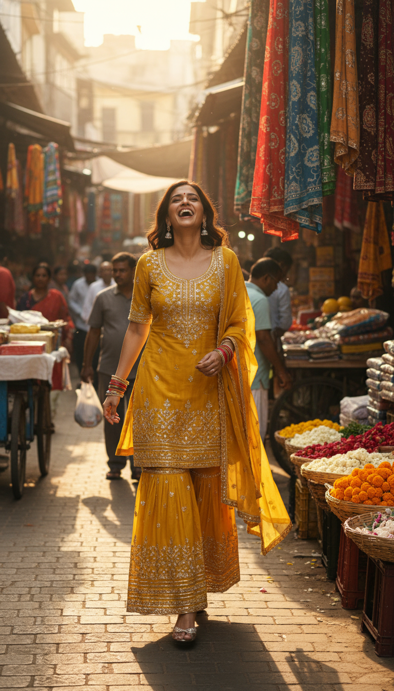 Sharara Set: Trendy & Festive
