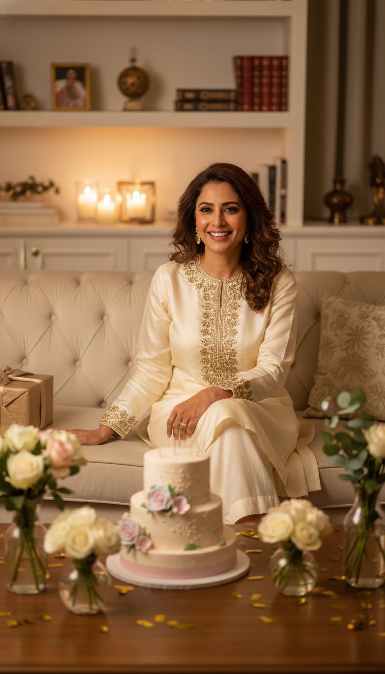 Embroidered Kurta with Palazzos: Elegant Comfort