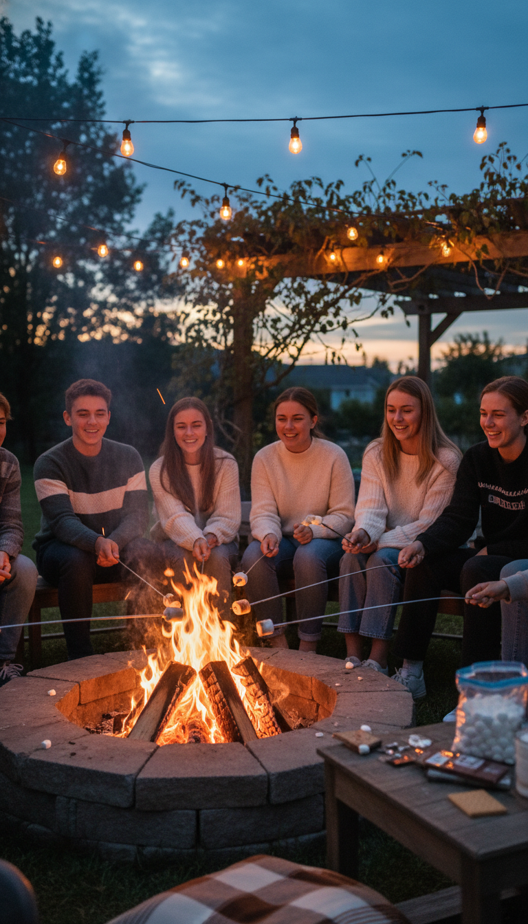 Backyard Bonfire & S'mores Party