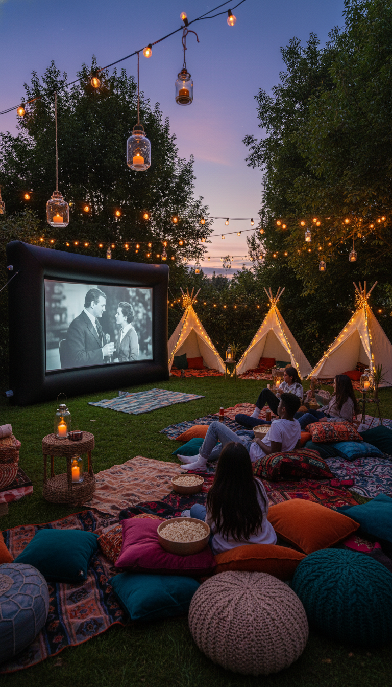 Outdoor Movie Night & Glamping