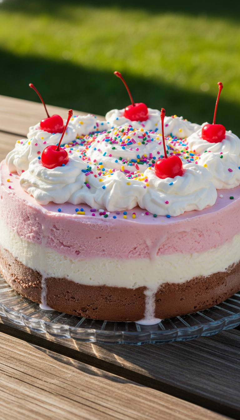 Refreshing Ice Cream Cake