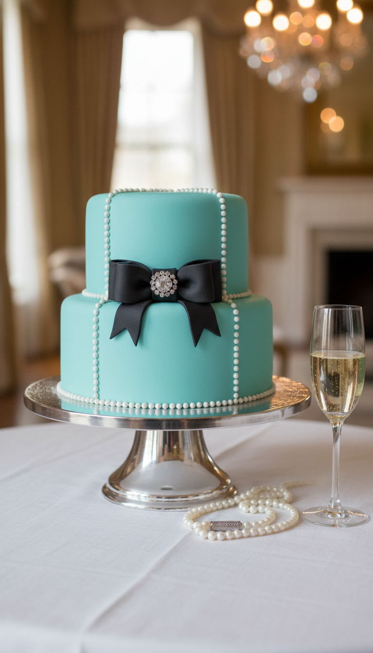 Breakfast at Tiffany's Inspired Cake