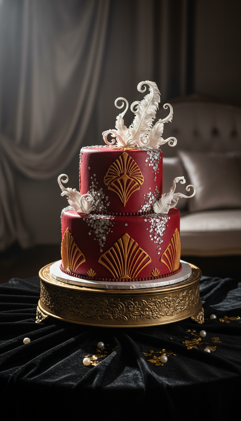 Vintage Hollywood Glamour Cake