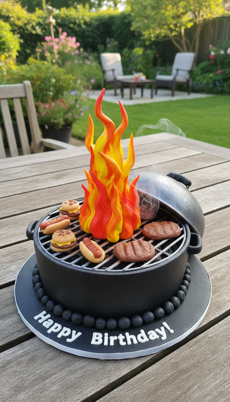 The Grill Master's Feast Cake