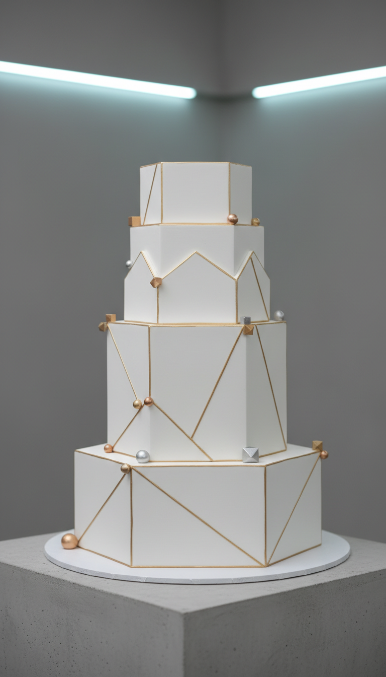 Minimalist Geometric Cake
