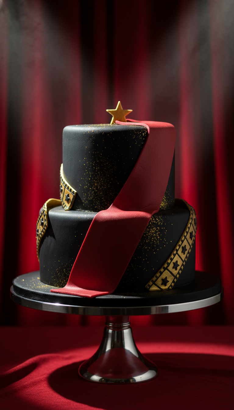 Glamorous Hollywood Red Carpet Cake
