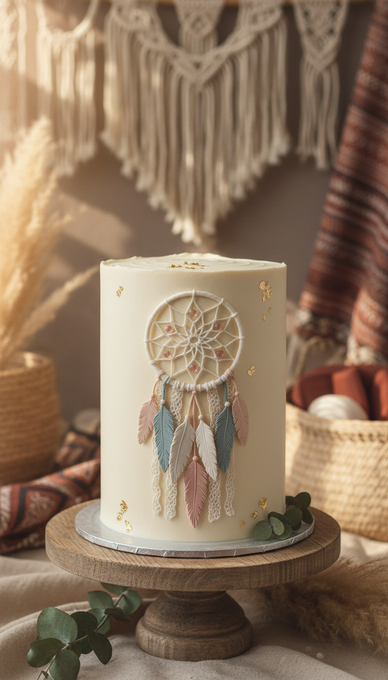 Boho Chic Dreamcatcher Cake
