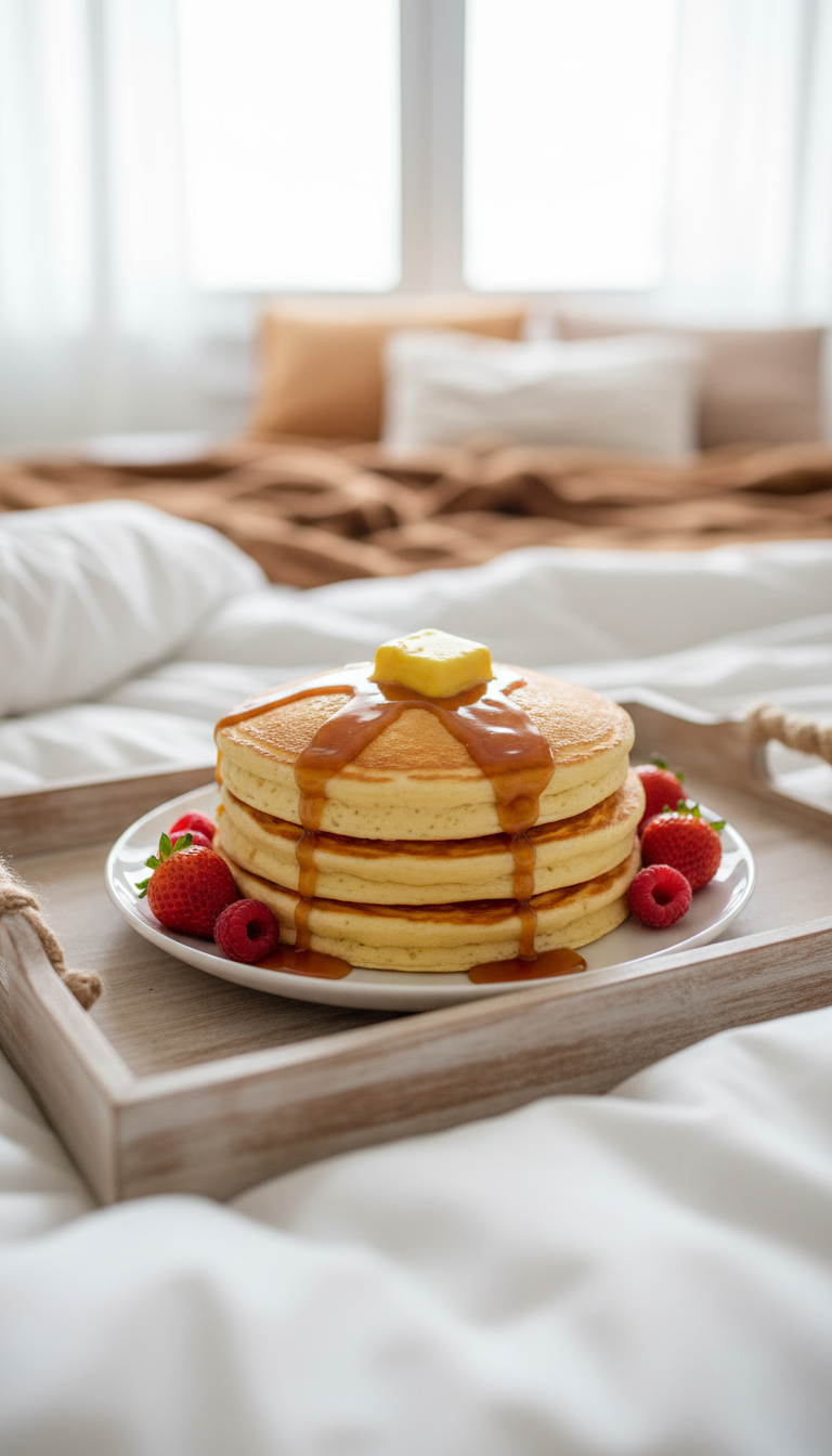 Breakfast in Bed Bliss: Pancake Stack Cake